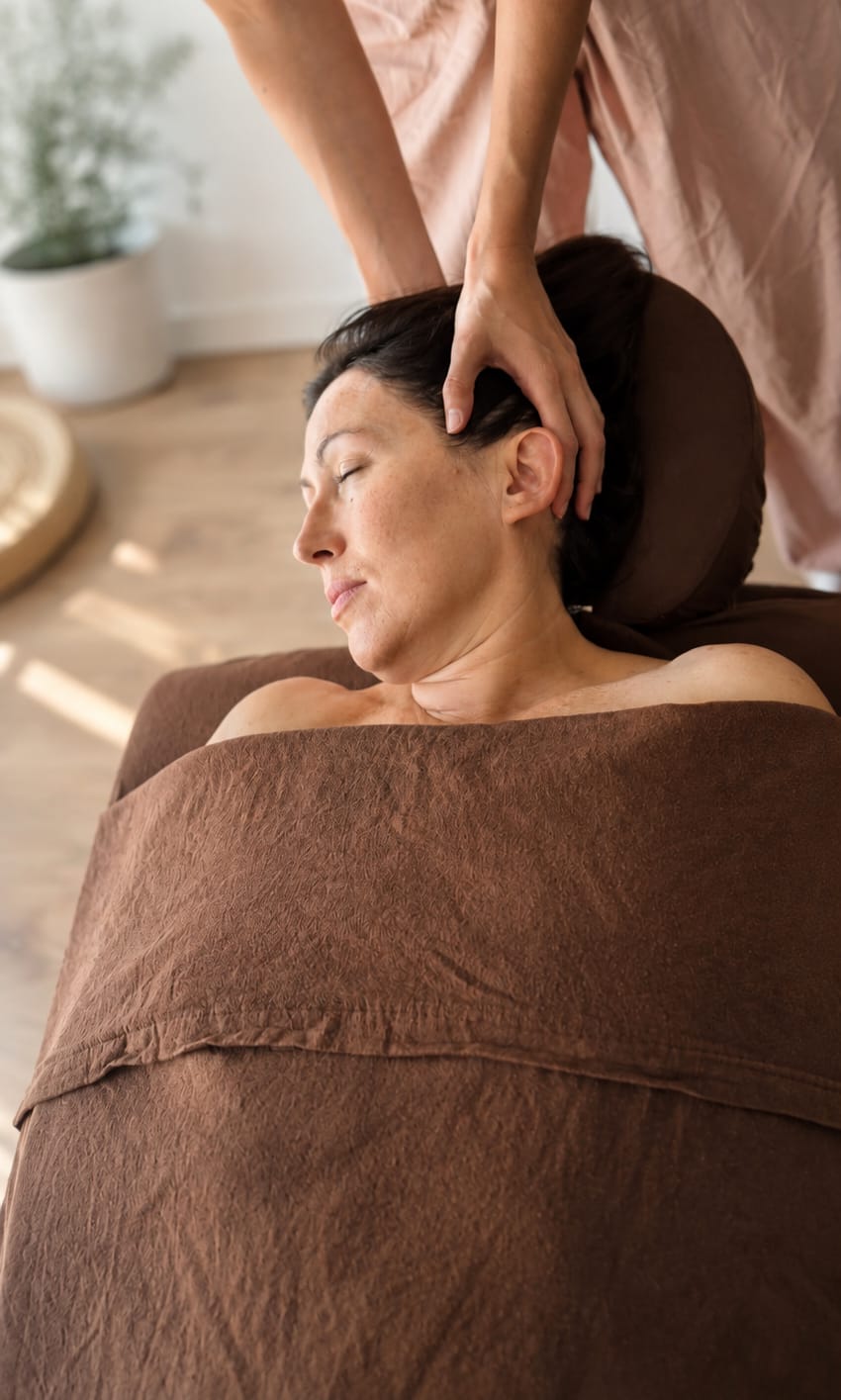 Massage tête et crâne